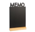 Lavagna da tavolo Silhouette - 34,5 x 21 cm - forma memo - nero - Securit