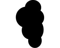 En_silhouette ardoise mur nuage