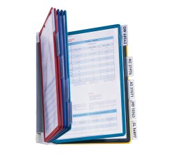 Leggio da parete Vario Wall 10 - 10 pannelli Sherpa inclusi - colori assortiti - Durable