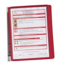 Leggio da parete Vario Wall 5 - 5 pannelli Sherpa inclusi - rosso - Durable