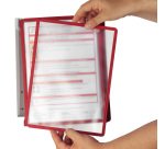 Leggio da parete Vario Wall 5 - 5 pannelli Sherpa inclusi - rosso - Durable