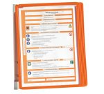 Leggio da parete Vario Wall 5 - 5 pannelli Sherpa inclusi - arancione - Durable