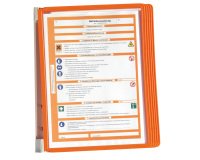 Leggio da parete Vario Wall 5 - 5 pannelli Sherpa inclusi - arancione - Durable