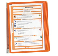 Leggio da parete Vario Wall 5 - 5 pannelli Sherpa inclusi - arancione - Durable