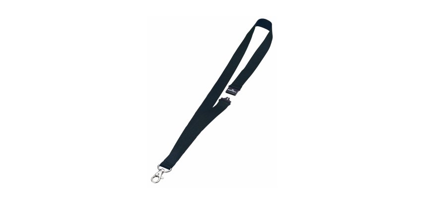 Cordoncini portabadge - larghezza 2 cm - nero - Durable - conf. 10 pezzi
