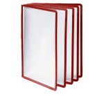 Pannelli di ricambio Sherpa per leggii Vario - rosso - Durable - conf. 5 pezzi