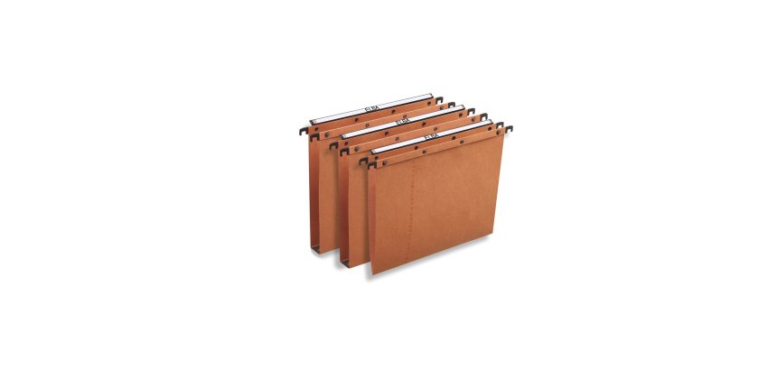 Cartella sospesa - cassetto Ultimate - interasse 39,8 cm - fondo V - legale 38x25 cm -  avana - Elba