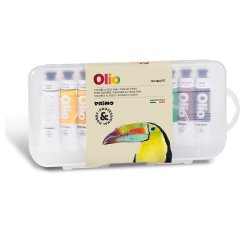 Colori a olio e acrilici - tubo da 18ml - colori assortiti - Primo - astuccio 10 colori