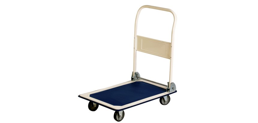 Carrello portatutto PZS150 - pieghevole - 74 x 48 x 83 cm - portata massima 150 kg - bianco/blu - Serena Group