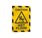 Cornice Duraframe Security - adesiva - pannello magnetico - A4  (21 x 29,7 cm) - giallo/nero - Durable