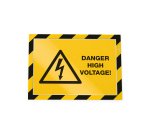 Cornice Duraframe Security - adesiva - pannello magnetico - A4  (21 x 29,7 cm) - giallo/nero - Durable