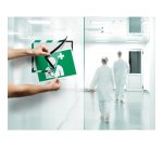 Cornice Duraframe Security - adesiva - pannello magnetico - A4  (21 x 29,7 cm) - verde/bianco - Durable