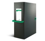 Scatola archivio Big Next - dorso 12 cm - 25 x 35 cm - nero/verde - Sei Rota
