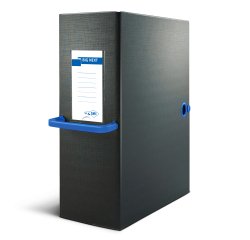 Scatola archivio Big Next - dorso 16 cm - 25 x 35 cm - nero/blu - Sei Rota