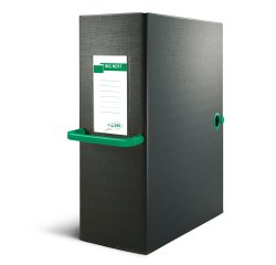 Scatola archivio Big Next - dorso 20 cm - 25 x 35 cm - nero/verde - Sei Rota