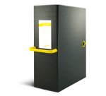 Scatola archivio Big Next - dorso 20 cm - 25 x 35 cm - nero/giallo - Sei Rota