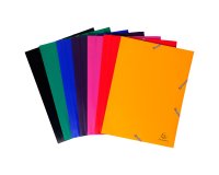 3 Flap Folders with Elastic Straps Opaque Polypropylene Eco A4