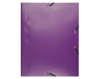 3 Flap Folders with Elastic Straps Opaque Polypropylene Eco A4