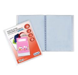 Portalistini personalizzabile Sviluppo - liscio - 15x21 cm - 30 buste - trasparente - Favorit