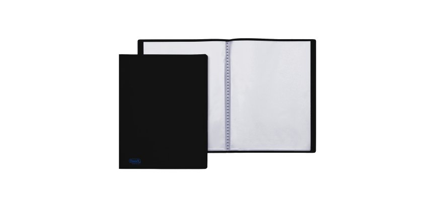 Portalistini Sviluppo - liscio - PP - 22 x 30 cm - 30 buste - nero - Favorit