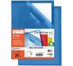 Cartellina a L Poli 150 Color - A4 - PP - buccia pesante - blu - Sei Rota - conf. 25 pezzi