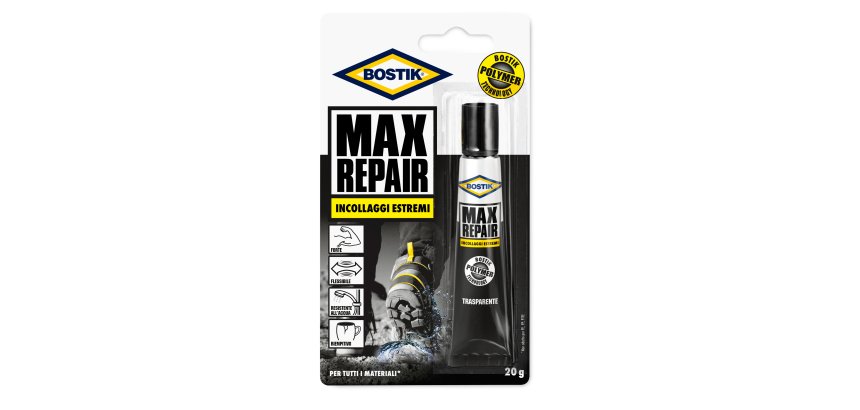 Adesivo Max Repair - universale - 20 gr - trasparente - Bostik