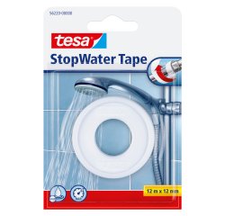 Gb_ruban isolant ´stopwater´, 12 mm x 12 m, blanc