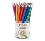 Matite colorate Jumbo - diametro mina 5,5 mm - 12 colori assortiti - Primo - conf. 36 pezzi