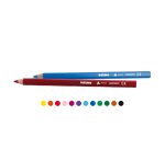 Matite colorate Jumbo - diametro mina 5,5 mm - 12 colori assortiti - Primo - conf. 36 pezzi