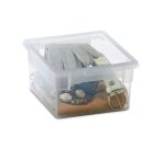 Contenitore multiuso Light Box S/2 - 17,8x20,4x10 cm - 2,5 L - plastica - trasparente - Terry