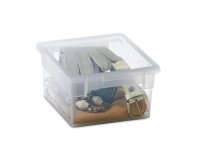 Contenitore multiuso Light Box S/2 - 17,8x20,4x10 cm - 2,5 L - plastica - trasparente - Terry