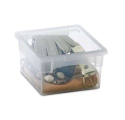 Contenitore multiuso Light Box S/2 - 17,8x20,4x10 cm - 2,5 L - plastica - trasparente - Terry