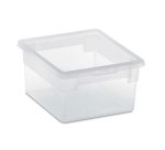Contenitore multiuso Light Box S/2 - 17,8x20,4x10 cm - 2,5 L - plastica - trasparente - Terry