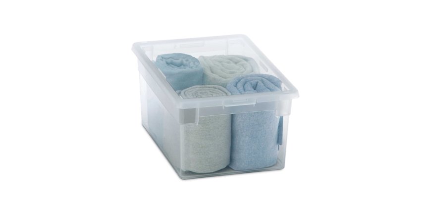 Contenitore multiuso Light Box M/2 - 19,5x28x13,2 cm - 6 L - plastica -  trasparente - Terry