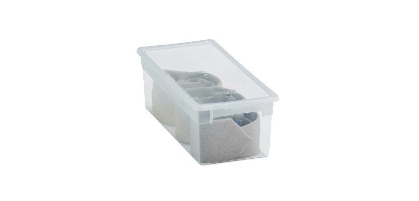 Contenitore multiuso Light Box S - 17,8x39,6x13,2 cm - 7 L - plastica - trasparente - Terry
