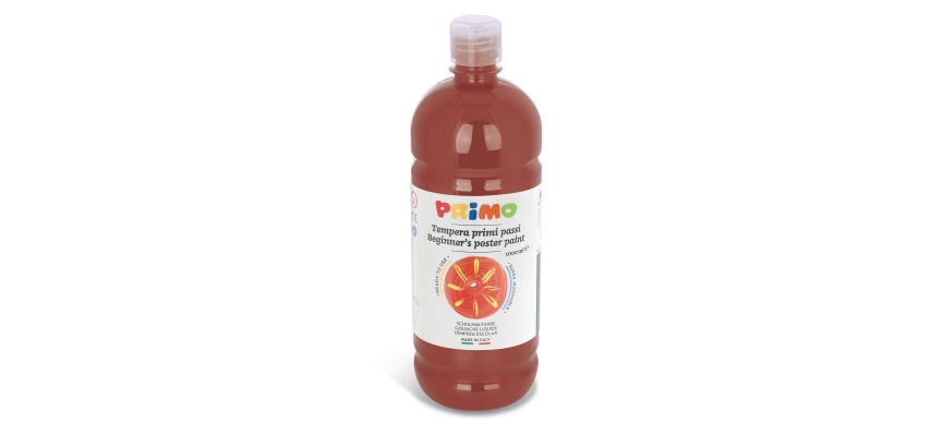 Tempera pronta Primi Passi - 1 L - terra di Siena bruciata - Primo