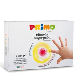 En_pintura de dedos primo 250 g caja de 6 unidades colores surtidos