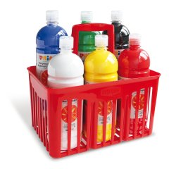 Tempera pronta Primi Passi - 1 L - colori assortiti - Primo - conf. 6 pezzi