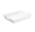 Vassoio multiuso Living Box - 37,5 x 26,6 cm - altezza 6 cm - bianco - Rotho
