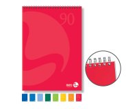 Blocco notes Color - spiralato lato corto - 5mm - 210 x 297mm - 90gr - 50 fogli - BM