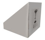 Sgabello bar - ABS/acciaio cromato - 35x45x55/78 cm - rosso - Serena Group