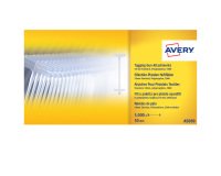 AVERY Fili in polipropilene per pistola sparafili, trasparenti, lunghezza 40mm, 5000 pezzi per confezione