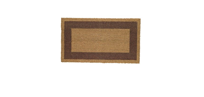 Zerbino Cocco - 60 x 100 cm - fondo in vinile - marrone - Velcoc
