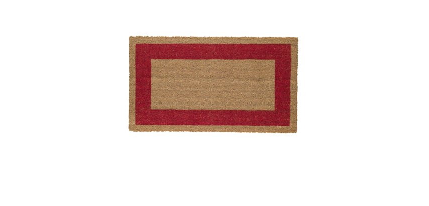 Zerbino Cocco - 60 x 100 cm - fondo in vinile - rosso - Velcoc