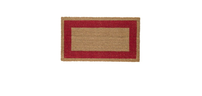 Zerbino Cocco - 60 x 100 cm - fondo in vinile - rosso - Velcoc