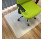 Tappeto Chair Mat salvapavimenti - 90 x 120 cm - vinile - trasparente - Velcoc