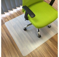 Tappeto Chair Mat salvapavimenti - 90 x 120 cm - vinile - trasparente - Velcoc