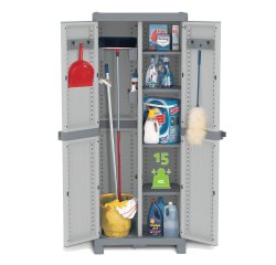 Armadio Domino Wave - Base 3700 UW - 2 ante -70 x 43, 8x1 81,8 cm - PPL - grigio - Terry