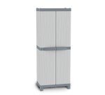 Armadio Domino Wave - Base 3700 UW - 2 ante -70 x 43, 8x1 81,8 cm - PPL - grigio - Terry