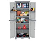 Armadio Domino Wave - Base 2700 UW - 2 ante - 70 x 43,8 x 181,8 cm - PPL - grigio - Terry